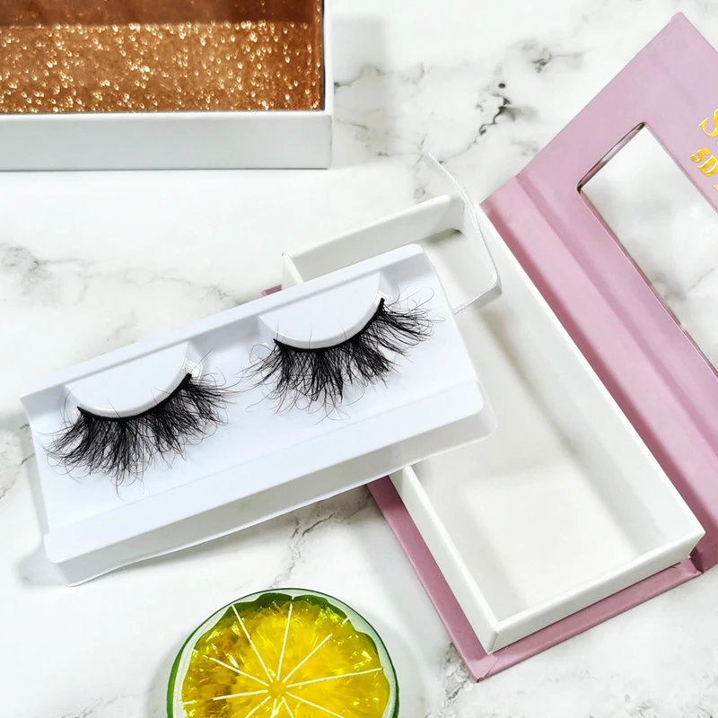 

Custom Private Label Eyelash Packaging Box Wholesale Cruelty Free Vegan Natural False 3D Mink Lashes