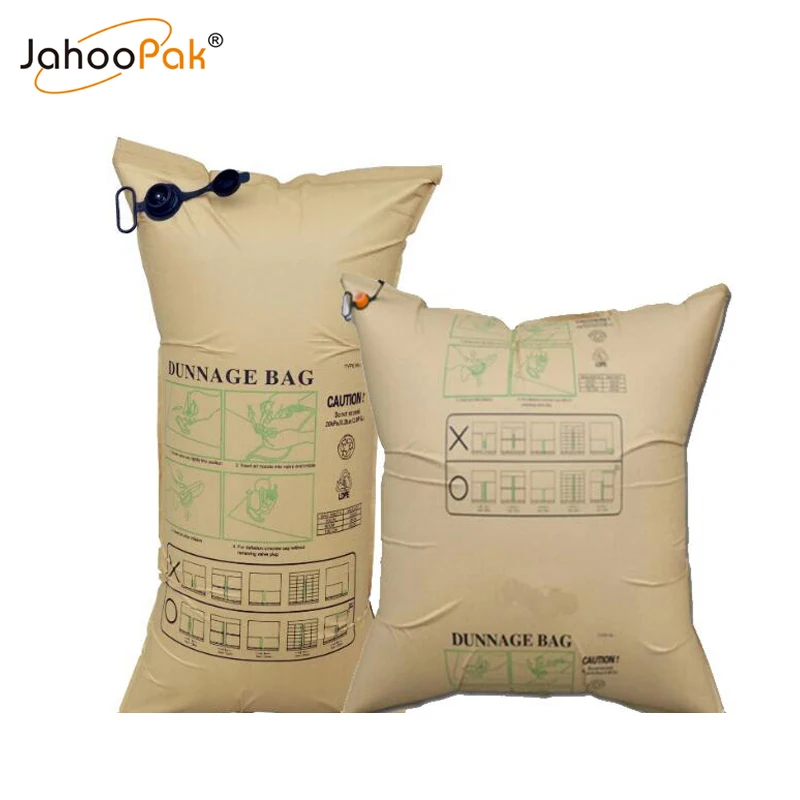 
Eco-friendly PA films Inner Material and White Color Custom Printed container Kraft Paper Dunnage Bag 