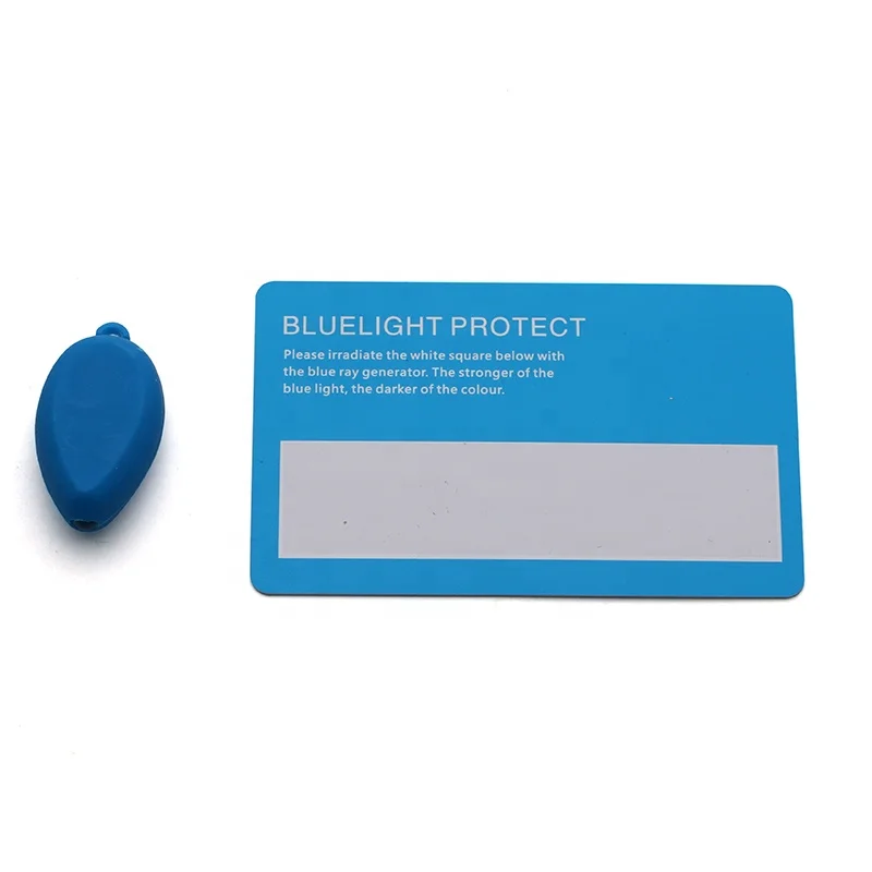 

Ready To Ship Custom Logo Anti blue Light blocking Light Protect Blue Ray Blocker Tester Testing Card and Laser