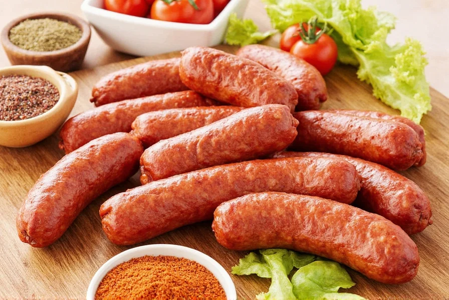 Balsamic glazed Italian sausage with greens