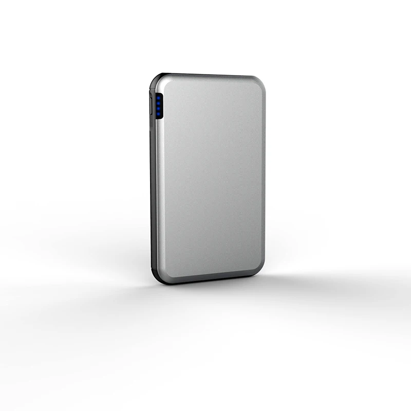 

Hot selling slim power bank 5000mAh metal customized power bank