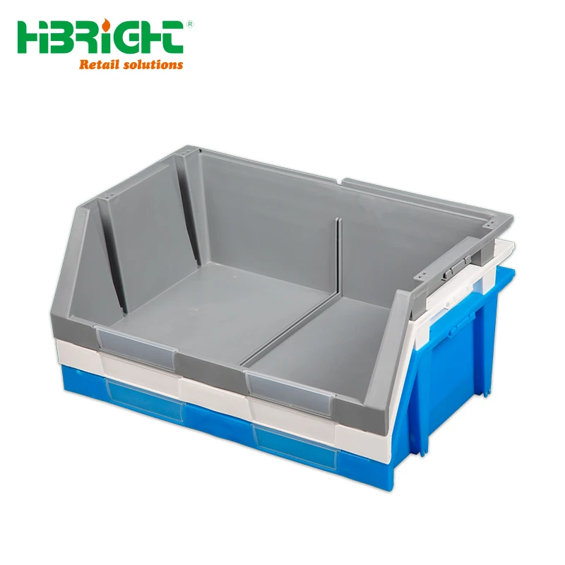 

Saving space and easy transport Accessory Industry Warehouse Stackable and Nestable Plastic Storage Bin