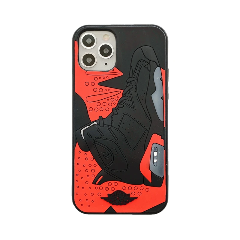 

Jary Three-dimensional silicone luminous shoes mobile phone case for 7 XR 11promax 3D silicone luminous shoes phone case, Red green