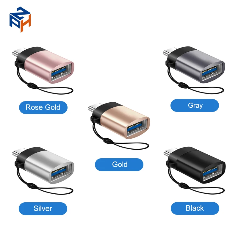 

Professional Wholesale Asap Adapter Type-C To Usb 3.0 OTG Adapters For Phone, Keyboard, Mouse, Gamepad Multi Adapter, Black, silver, gray, gold, rose gold