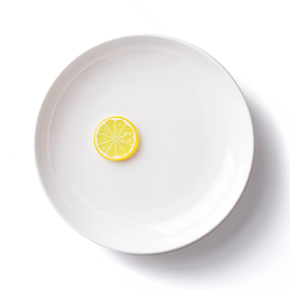 

White Melamine Deep Round Dinner Plates