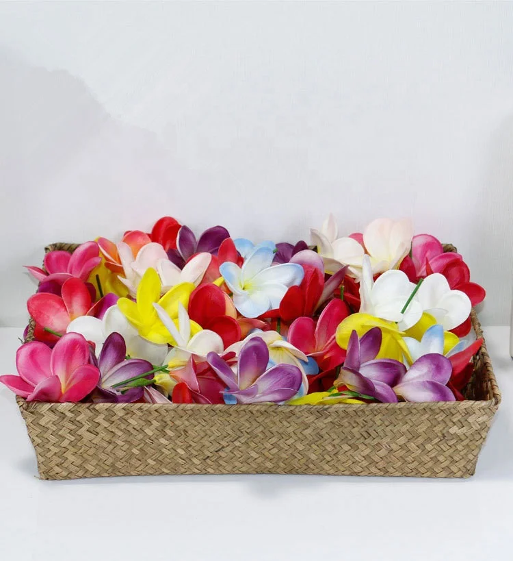 

A-1114 PU foam egg flower Hawaiian Foam artificial Frangipani For Headwear