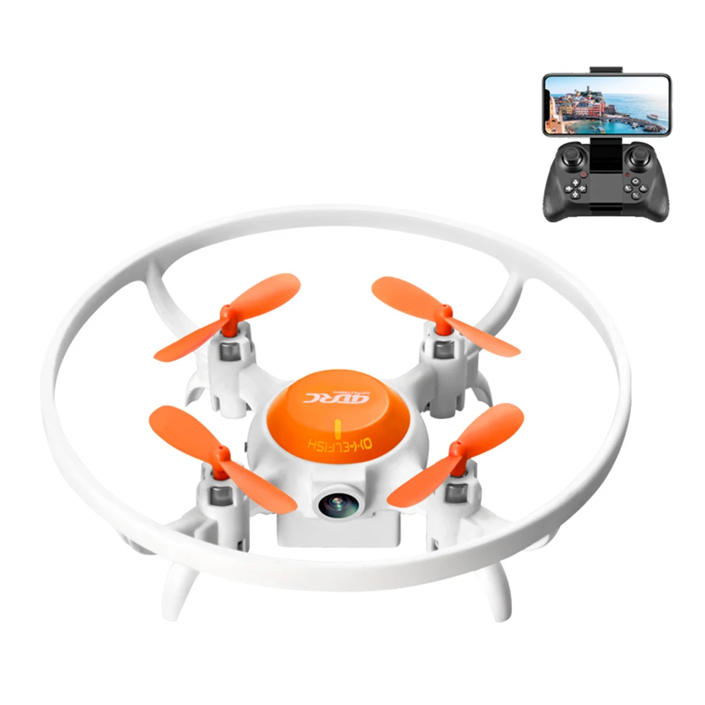 

HOSHI 4DRC V5 Drone 2.4GHz Nano Drone 4K Camera Wifi FPV Mini Dron Air Pressure Fixed Height RC Quadcopter Aircraft Toy for Kids, Blue/orange