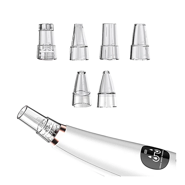 

2021 latest model electric small bubble blackhead remover usb blackhead removal and facial massage device for home use, White