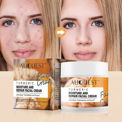 

Private Label Natural Turmeric Acne Treatment Dark Spot Removing Facial Skin Whitening Turmeric Cream Face Cream