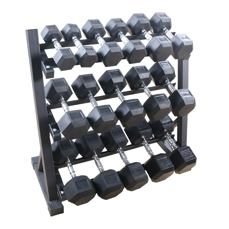 

Dumbbell Rack 3 Layer Electroplated Dumbbell Sheet Adjustable Dumbbells Storage