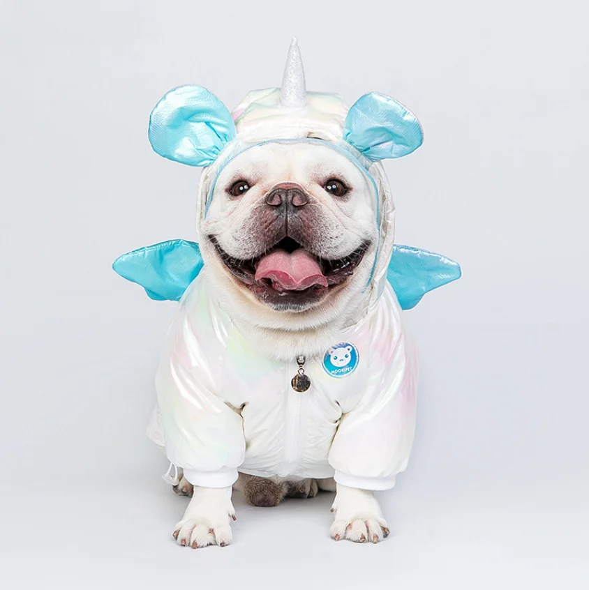 

Super Warm Pet Clothes Winter Fashion Trend Cute Brand Design Thick Unicorn Dog Down Coat