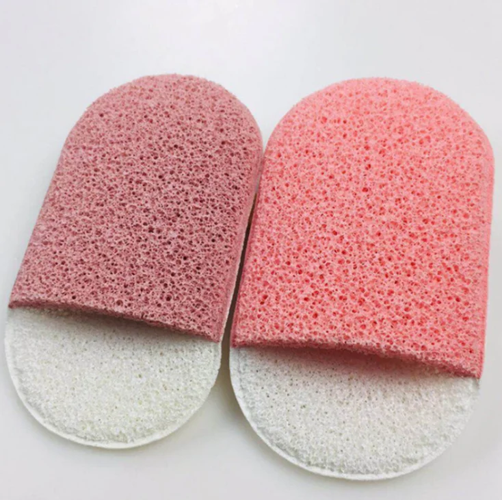

OEM welcome Makeup Tools Natural Wood oval shape cellulose washing sponge cosmetics sponge, As pic