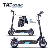 

2020 TNE 1300w 1000w 48v 52v10 inch foldable electric scooter trotinette electric