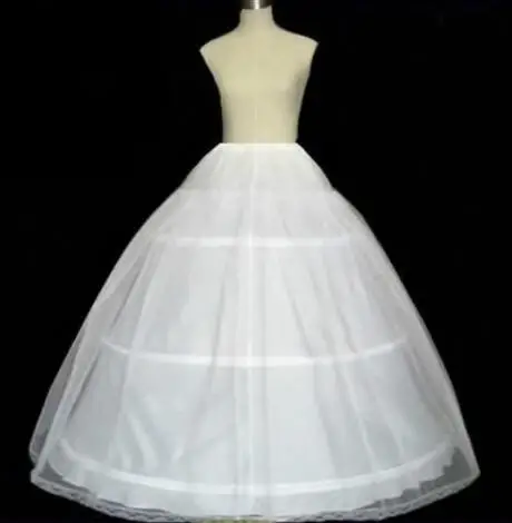
long White under skirt Net Crinnolines Petticoat for flower girl dresses and wedding dresses 