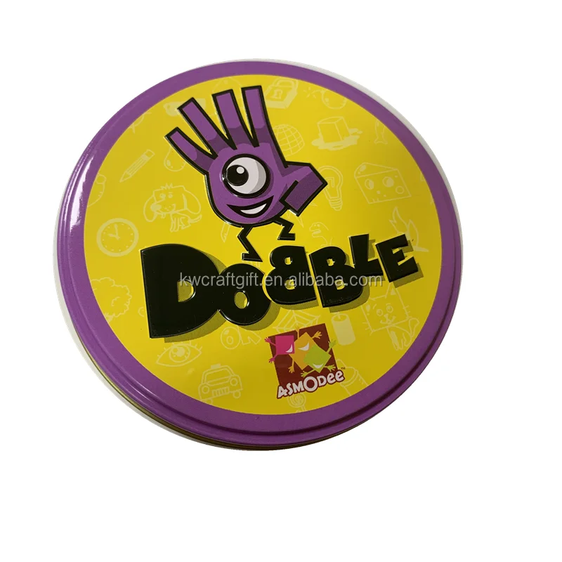 

Hot sale purple Funny board game spot the difference game with iron pot Visual cards indoors deck game