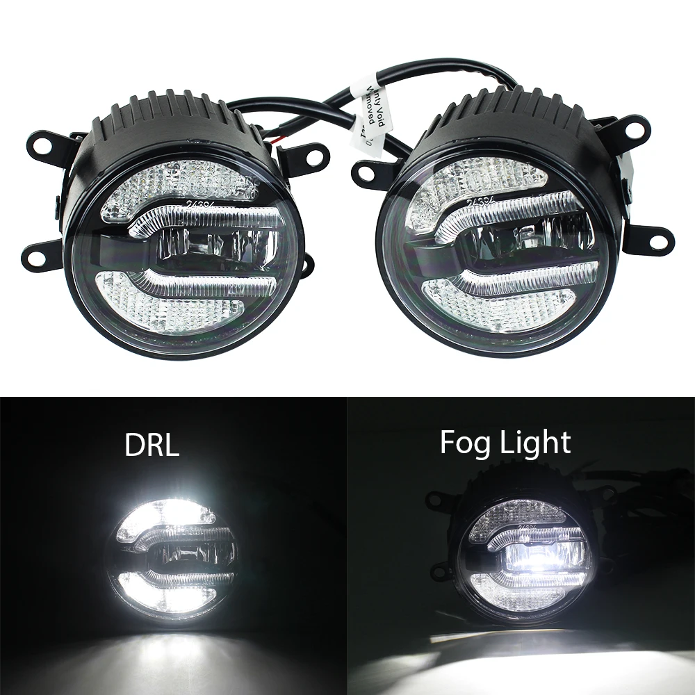 Wholesale Price 3.5 inch 10W LED Fog Light 90mm Driving Lights with DRL Kit For Jeep