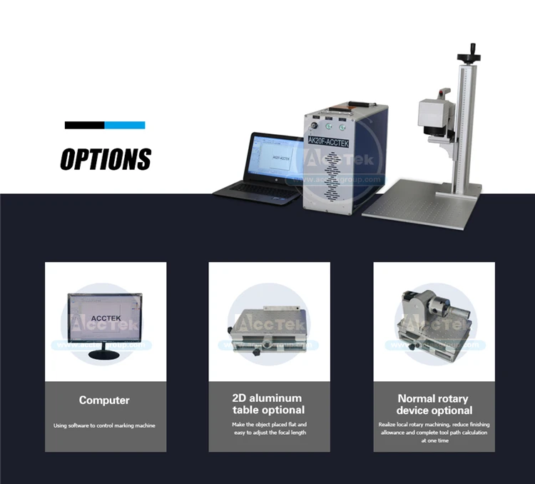 Portable laser printer metal laser engraver 20w fiber laser marking machine