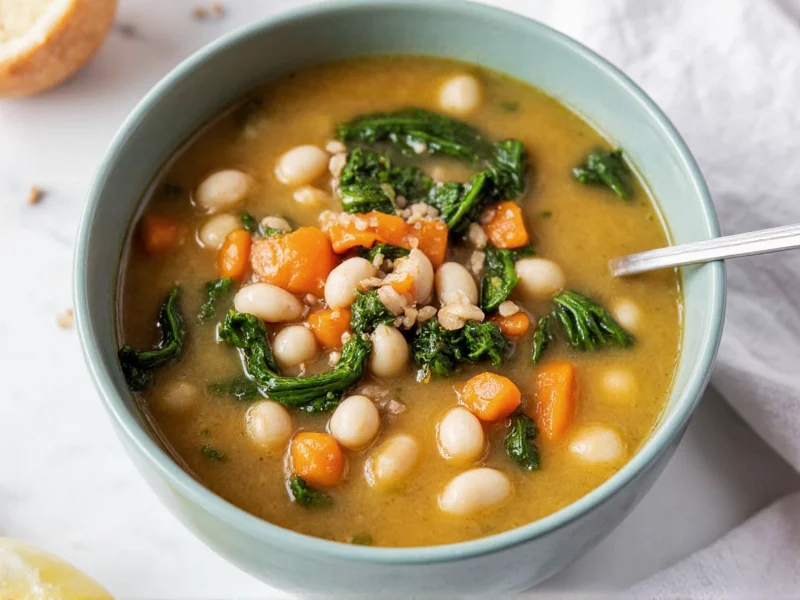 Authentic Tuscan White Bean and Kale Soup Recipe