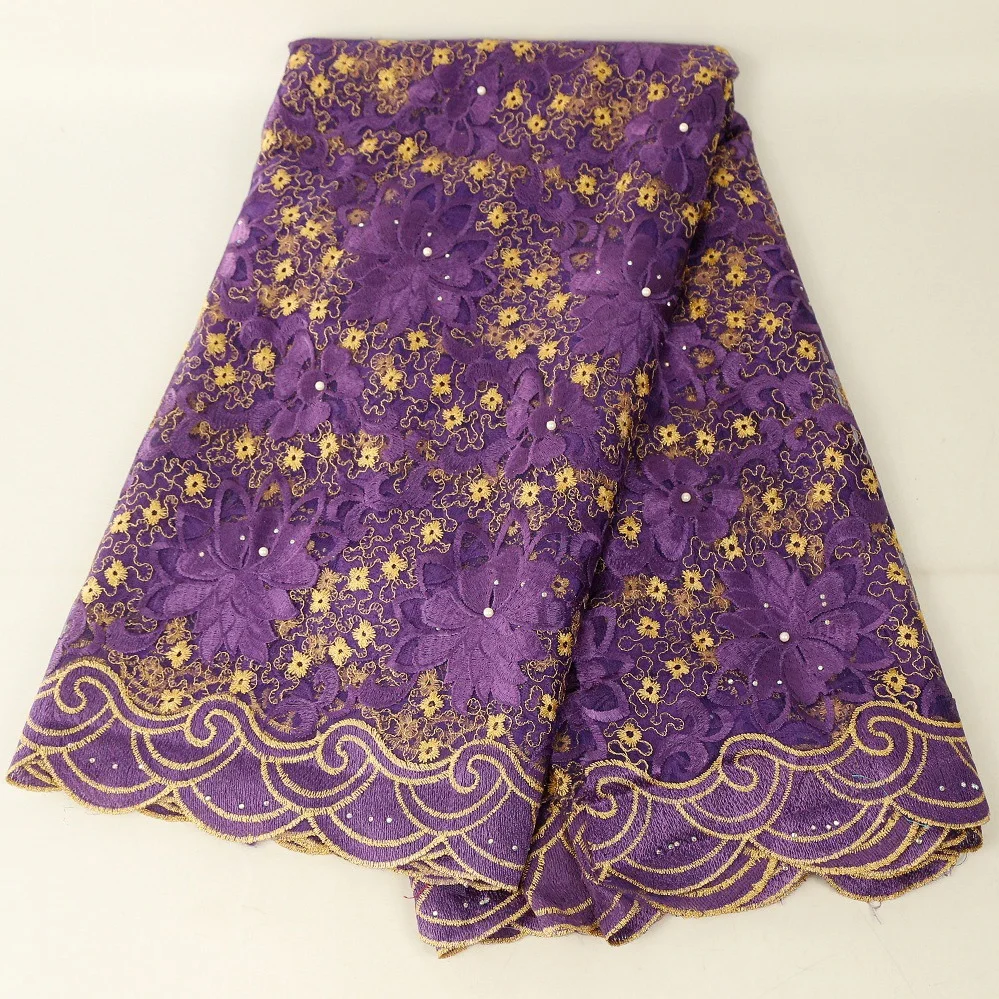 

Luxury african lace fabric embroidered cloth 2020 french by the yard, As pictured