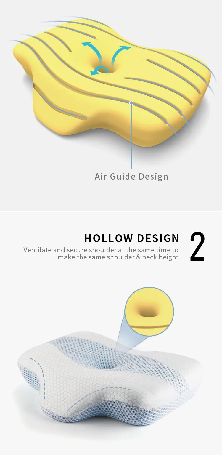 New Design Roll Packed Breathable Bed Sleep Pillow Multifunctional Use