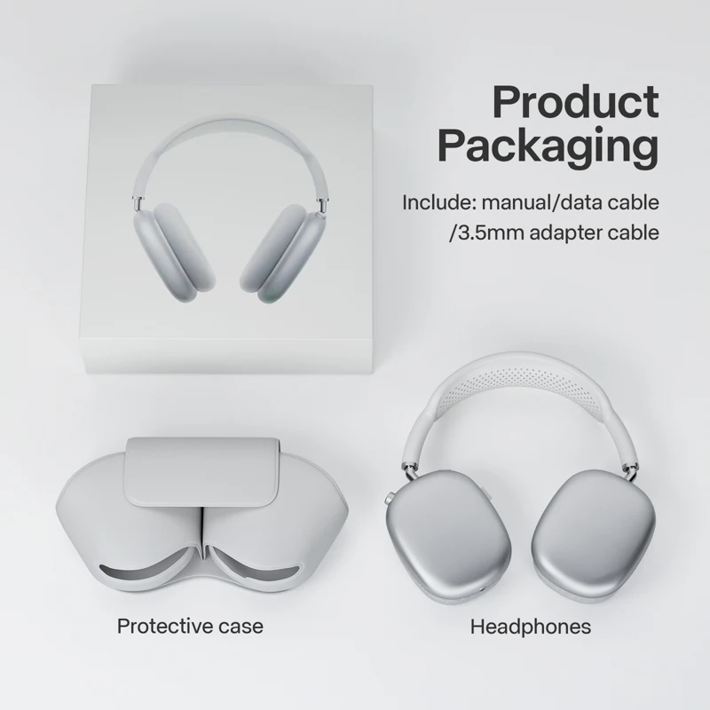 

Original 1:1 best quality P9Max wireless earphones Headset Comes with pop-up windows For AirPode Max Headphones Air Pro Pds Max