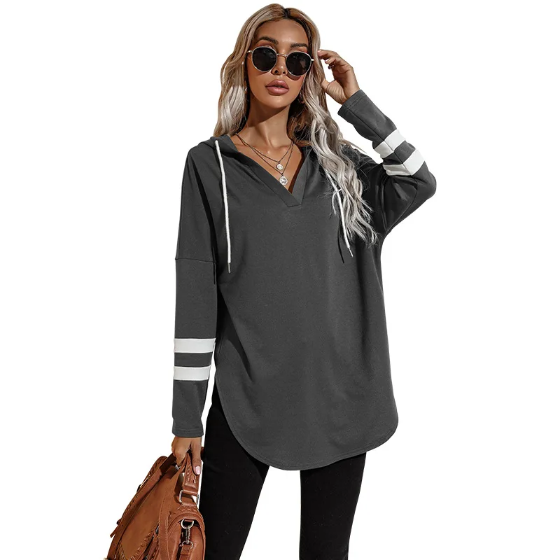 

Custom ladies long sleeve oversized hoodies for women casual Oversized sweatershirt Simple Pullover Hoodie Sweatshirt, Picture