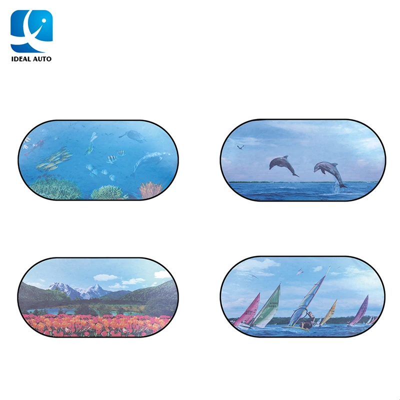 
printed car sun shade foldable car sunshade windshield sunshade factory 