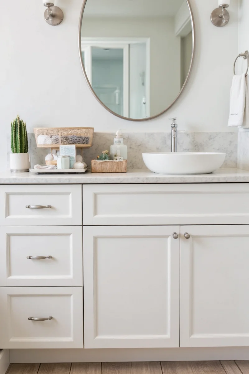 Organized Bathroom Cabinet