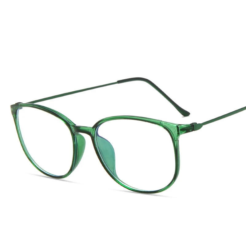 

2021 Korean Retro Oval Eyeglass Frame Fashion Blue Light Proof Can Be Match Myopia Lenses Super Light Optical Glasses Frames