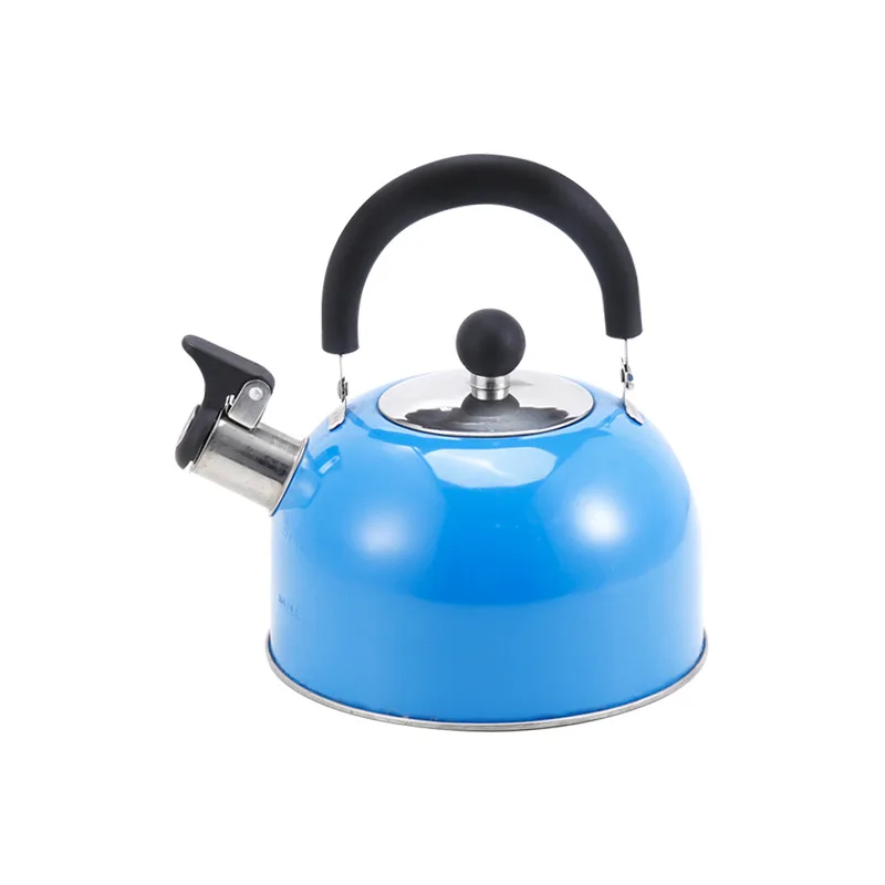 

1.8L blue whistling tea kettle stainless steel whistling kettle small kettle bells