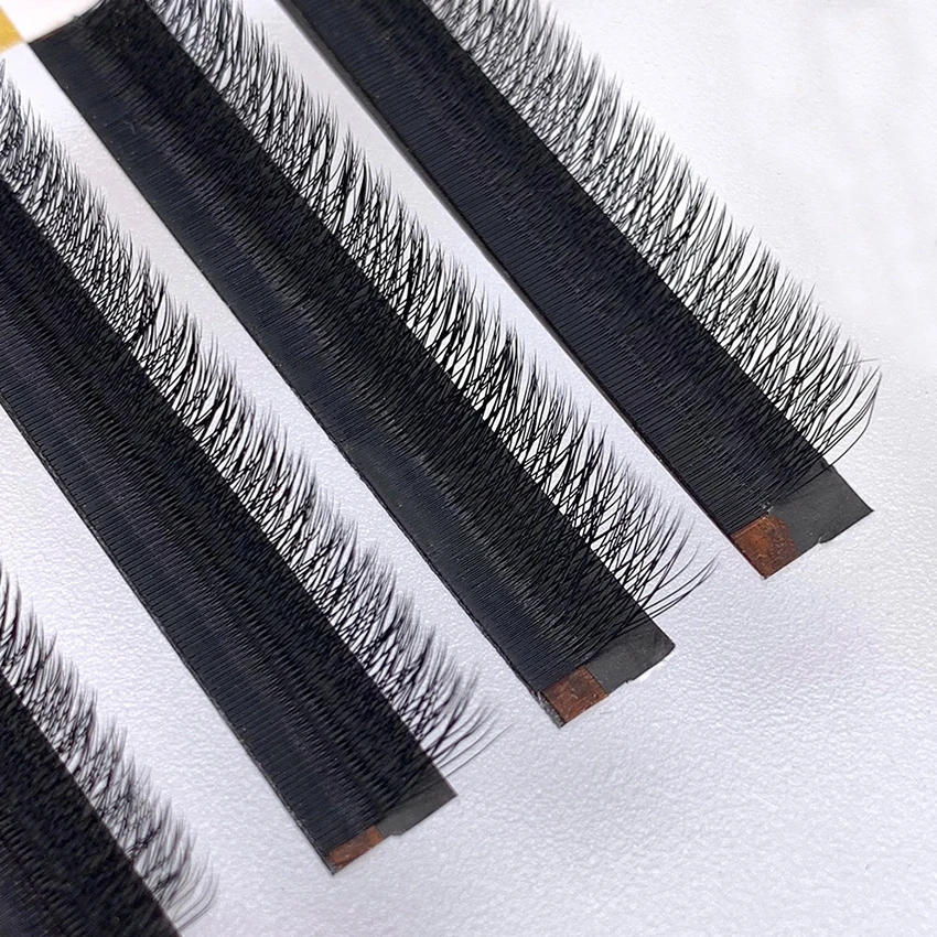 

Wholesale W clover Eyelash Extension Private Label W Lash High Quality W Mink Individual Eyelashes, Natural black