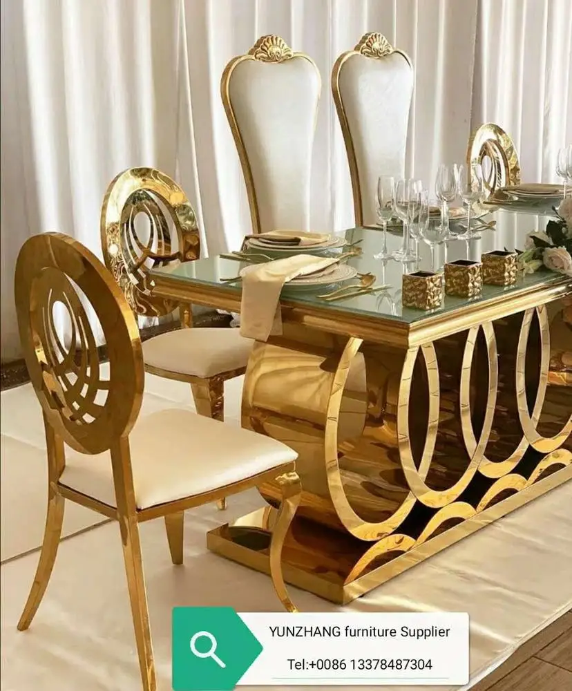 
European Classical Royal Marble Dining Table 