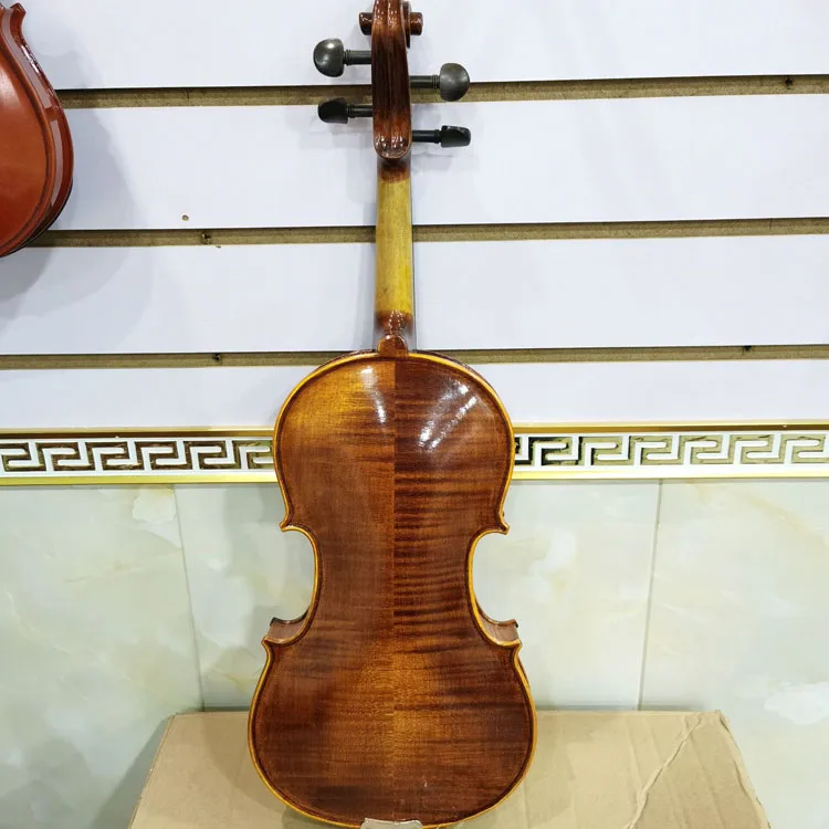 

High Quality master strings instrument natural flame violin with best price