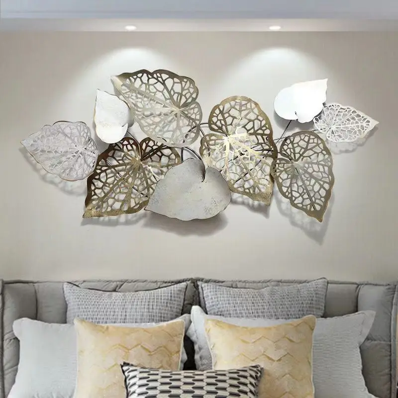 140x63cm Dropshipping Products 2024 3d Metal Handicraft Decoration Living Room Wall Creative Iron Light Luxury Wall Art Hanging