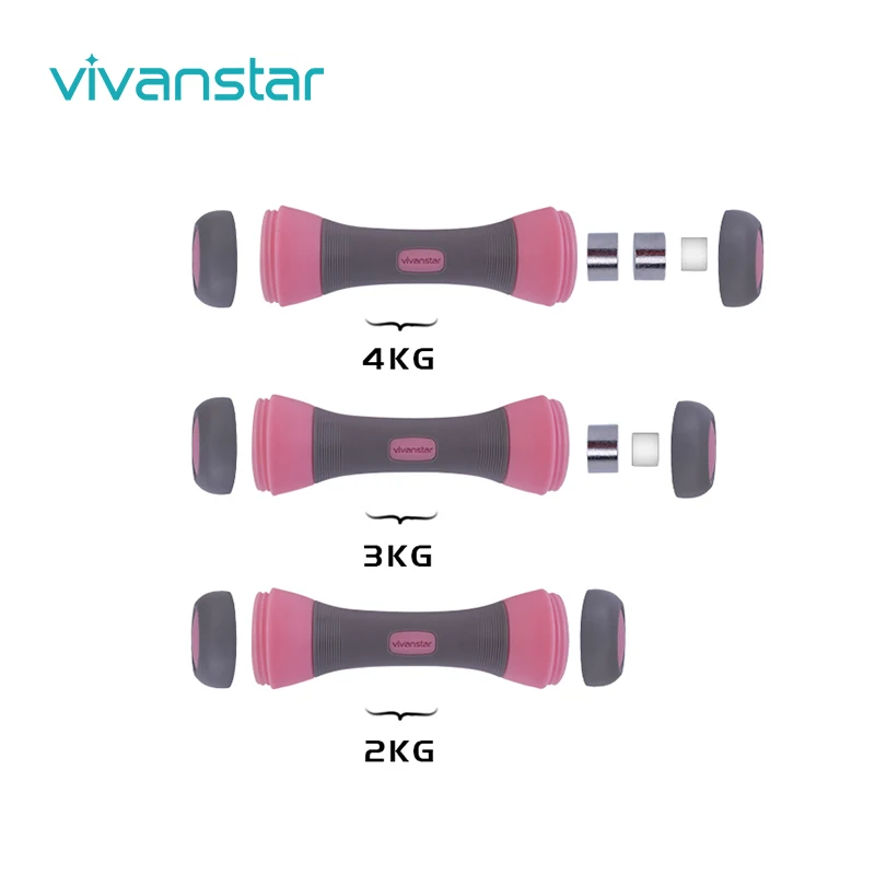 

Vivanstar 4Kg Adjustable Colorful Portable Weights Dumbbells ST1801