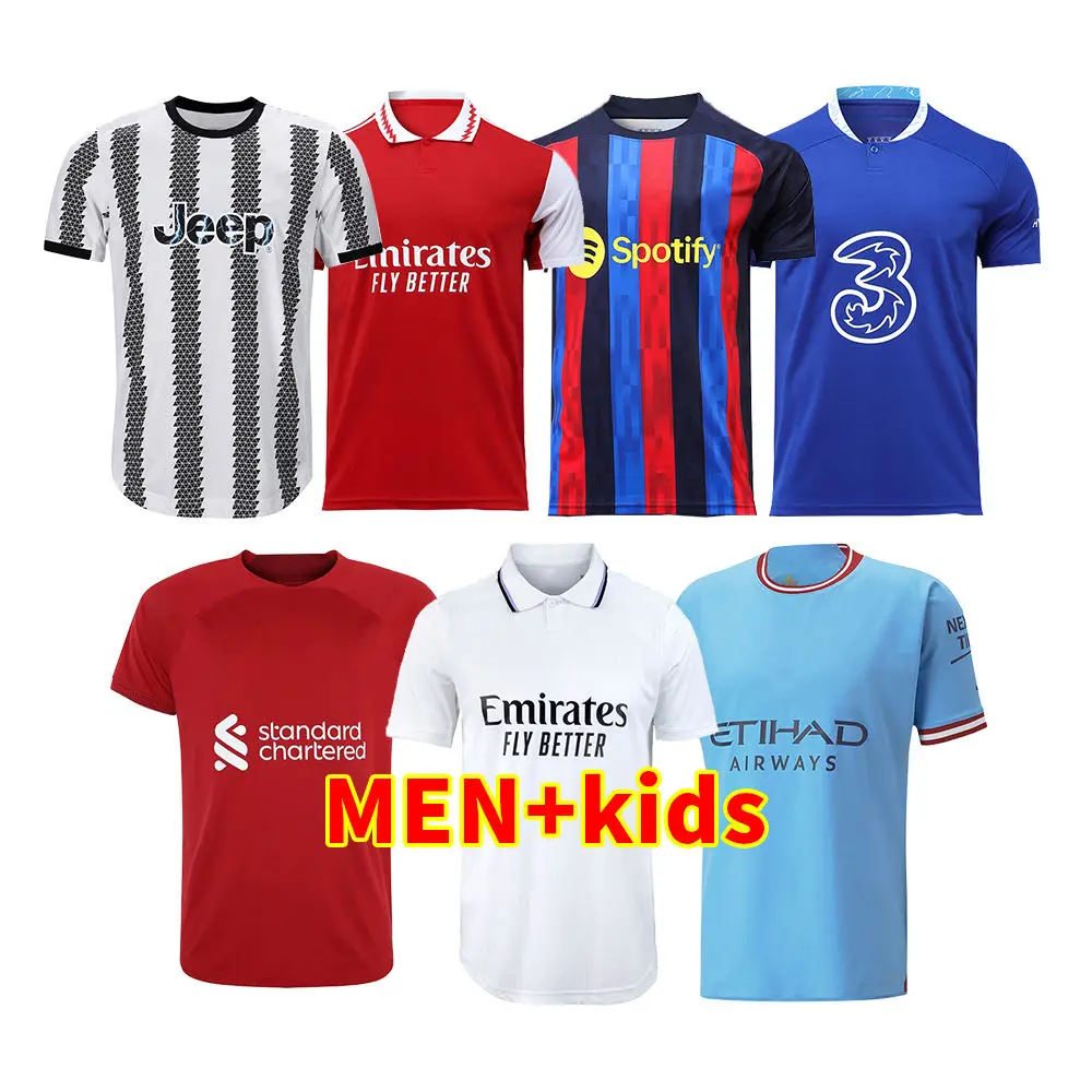 

21/22 Club Men's Shirts Top Thailand Quality Football Soccer Jersey Quick Dry Football Shirt Men Soccer Uniforms