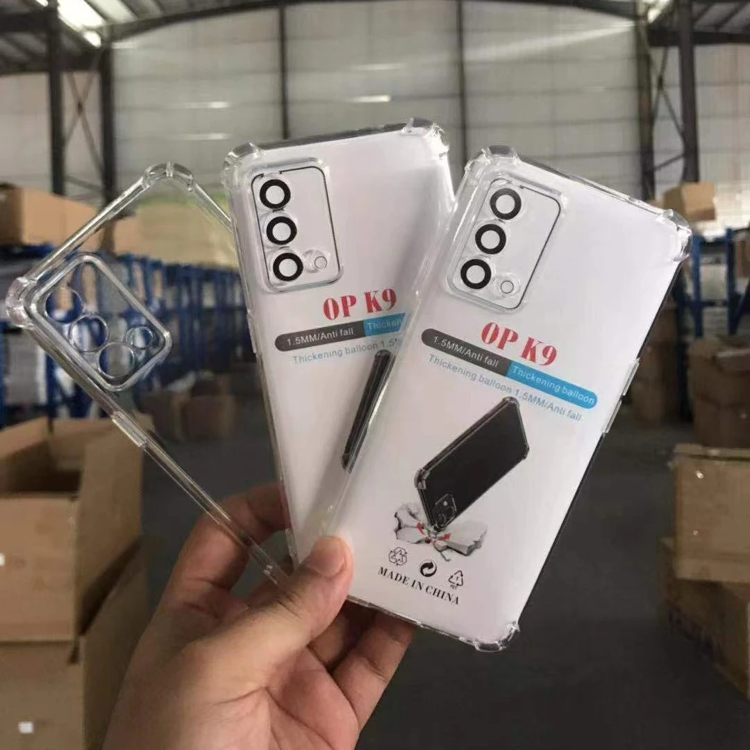 

Four Corner TPU Shockproof Case High Quality Silicone Bumper Cover For OPPO K9
