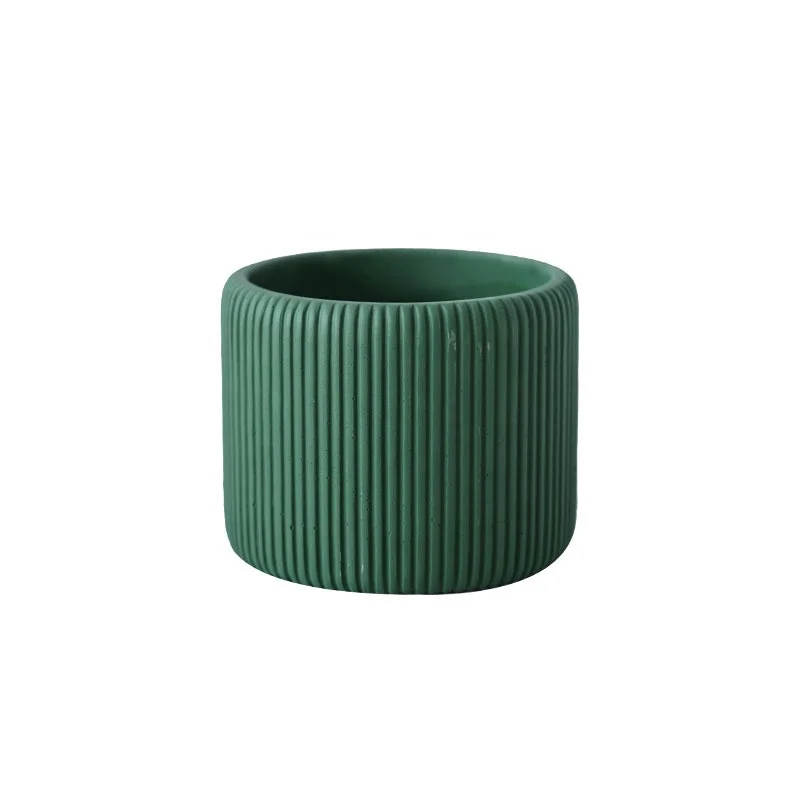 

Nordic style creative ceramic cylinder flower pot colorful plant pot garden balcony decoration lucky home decortion vase, As picture