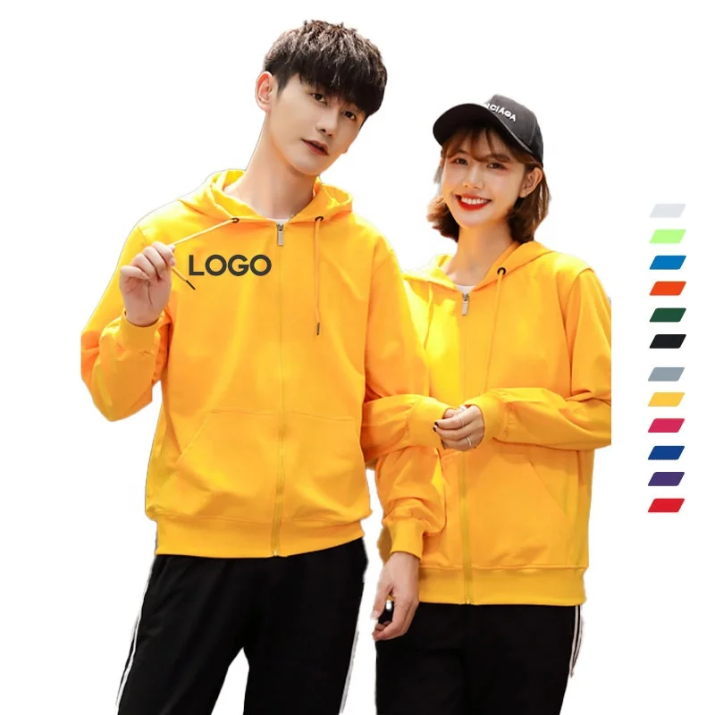 

Custom men's and women's loose crew neck long sleeve t shirt yellow Sweatshirt plus size