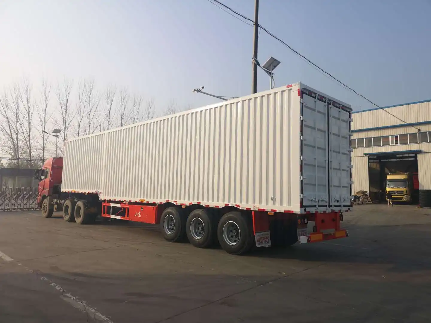 Cargo Box Trailer Truck For Dry Cargo Transport Semi Trailer - Buy ...