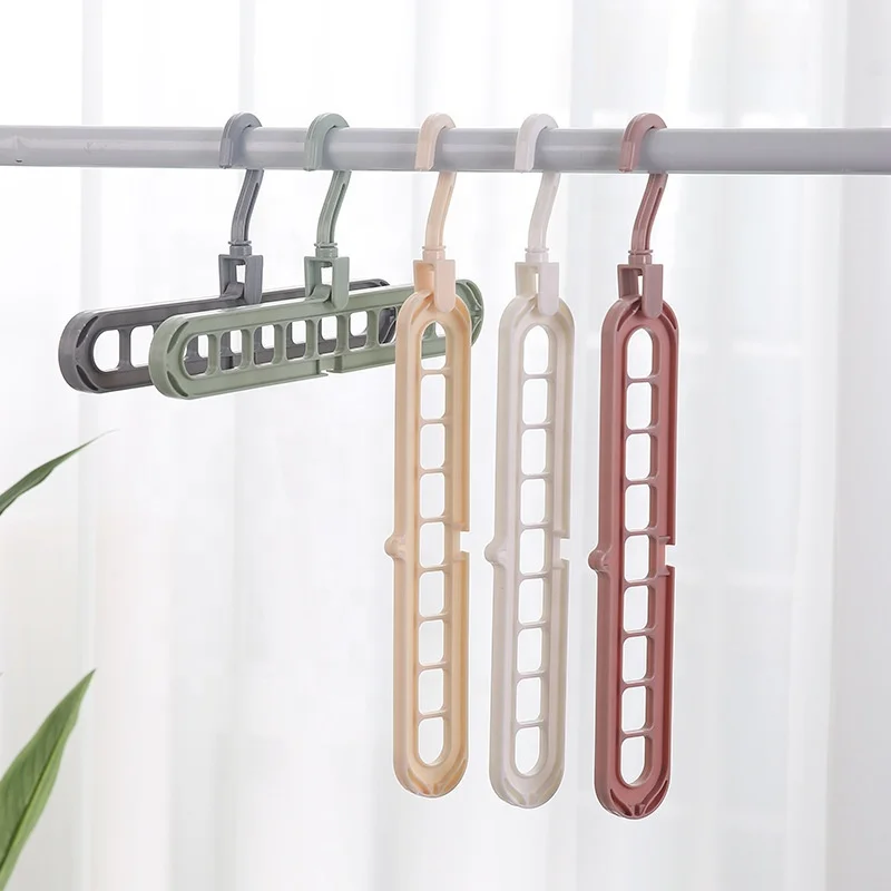 

9 hole Space Saving 360 rotating magic multi function folding laundry wardrobe clothes storage hanger