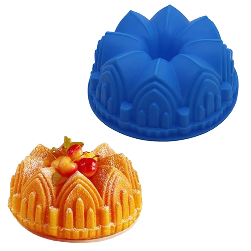 

Moule a gateau baking pan large crown-shaped silicone cake mold 3D birthday cake decoration DIY bakery cake pan bakeware