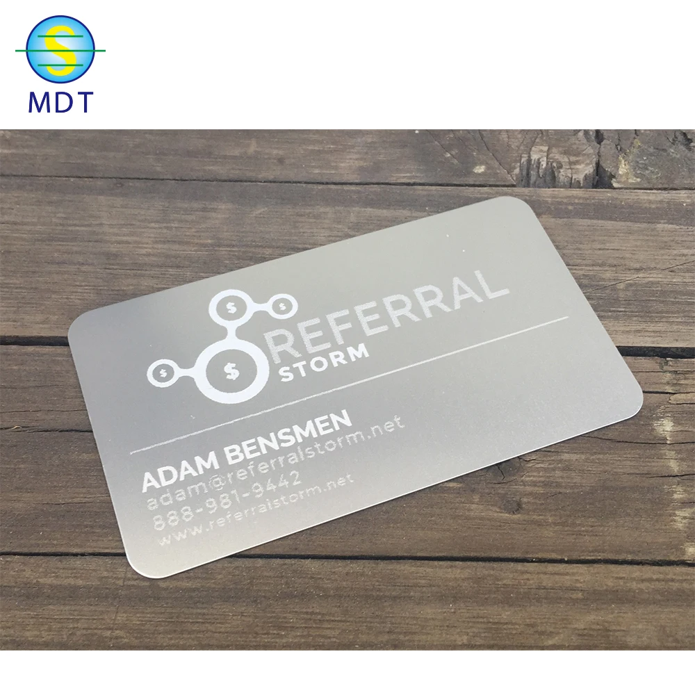 

Mdt custom metal card business card metal gold metal silver