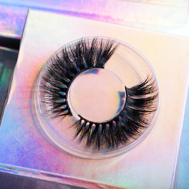 

Wholesale 3d 5d 20mm-25mm real siberian mink eyelashes vendor, Natural color
