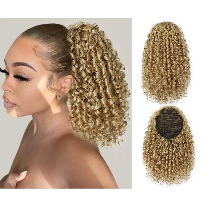 

OMG new arrival bob synthetic chemical fiber curly Wave Small Roll hair ponytail braided wigs for black women, As our picture