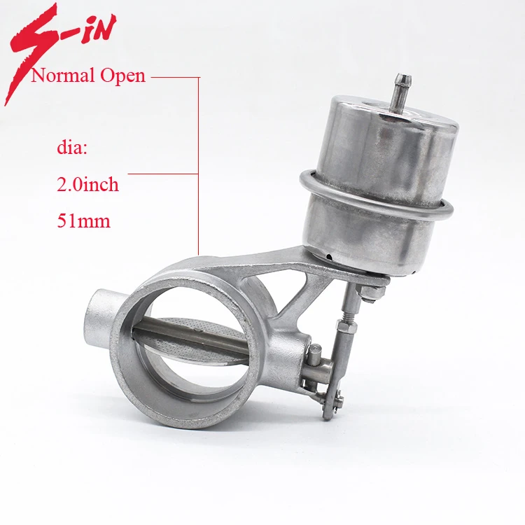 Stainless Steel Exhaust Control Valve With Vacuum Actuator - Fits 3"/76mm Pipe