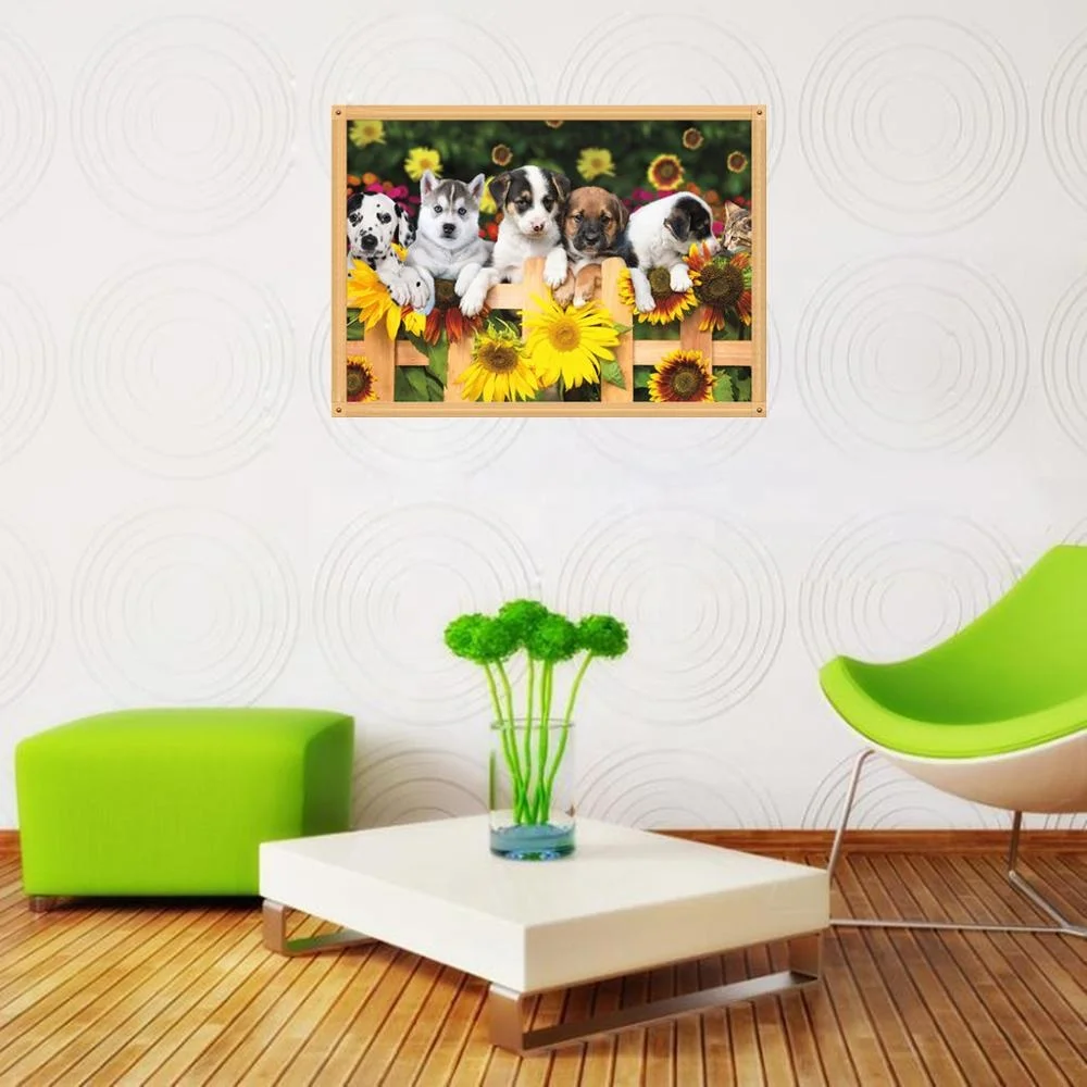 
5D DIY Colorful dog Diamond Painting full drill Pet dog Cross Stitch Resin Craft Needlework Diamond Embroidery Painting 