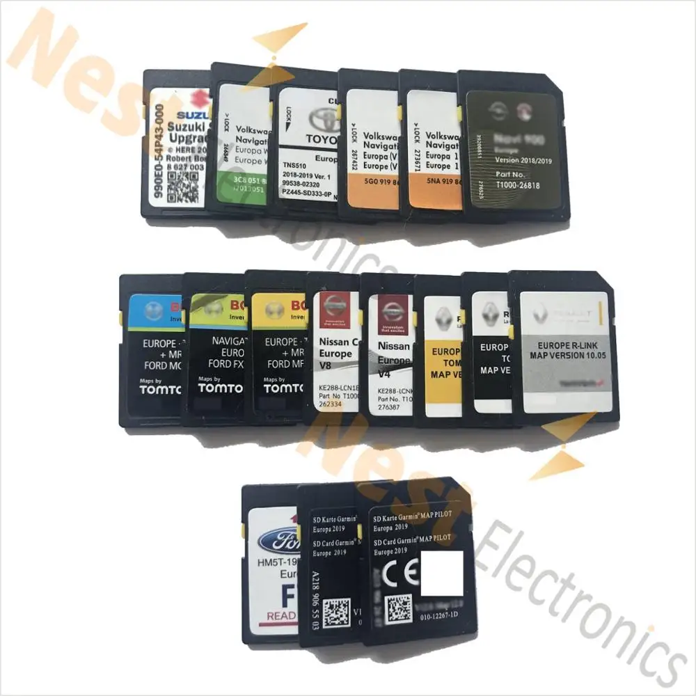 

One Day Delivery KARTE MERCEDES BENZ GARMIN MAP PILOT V13 BOX SD Card EUROPA A B C E GLA GLC GLE GLS, Black card, yellow lock