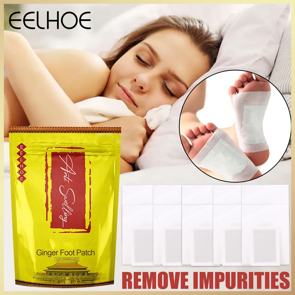 

eelhoe best selling Bamboo detox Foot Patch Health Rejuvenating Meridian Activating Anti-Swelling Ginger Body Care