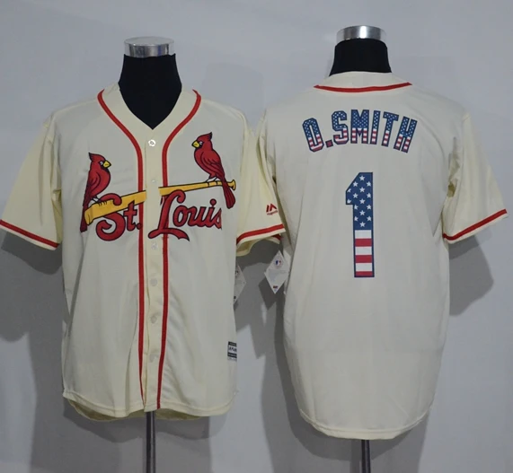 

factory outlets top quality St. Louis city baseball jerseys fast delivery original logos 1 Ozzie Smith baseball jersey